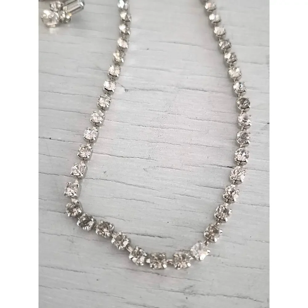 Vintage Rhinestone and Milkglass Jewelry Lot